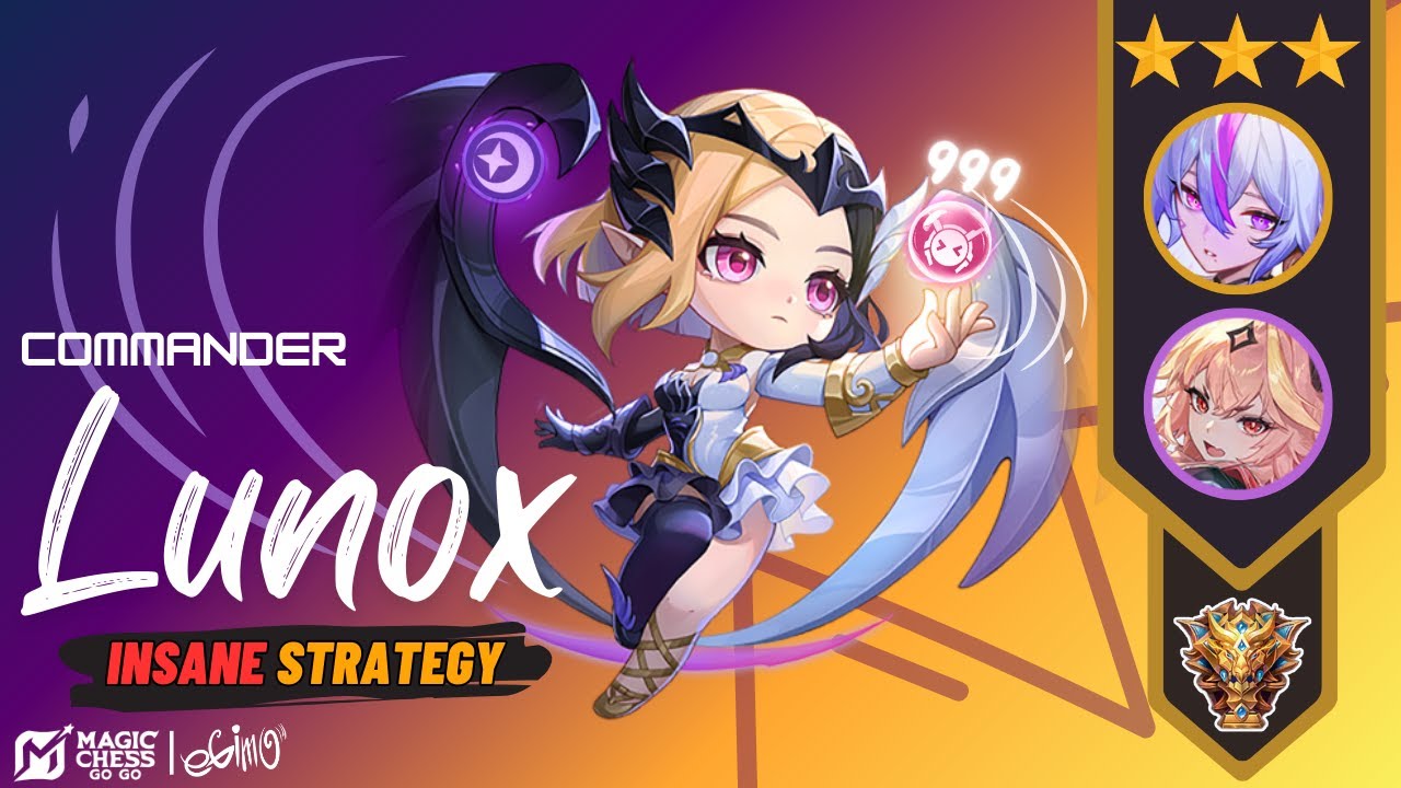 COMMANDER LUNOX BUILD STRATEGY! 3 STAR VEXANA AND GUINEVERE!! MAGIC CHESS GO GO