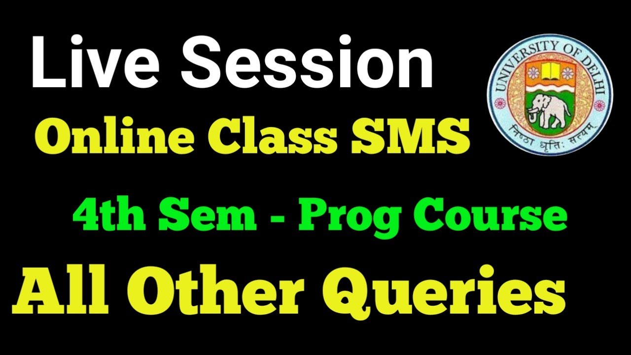 SOL Online Classes - 4th Semester BA And Bcom Prog