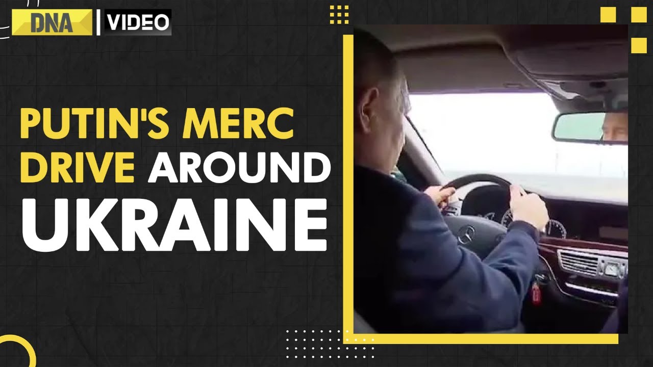 Putin drives Mercedes across Crimea's Kerch bridge; Big message to Ukraine after bomb attack
