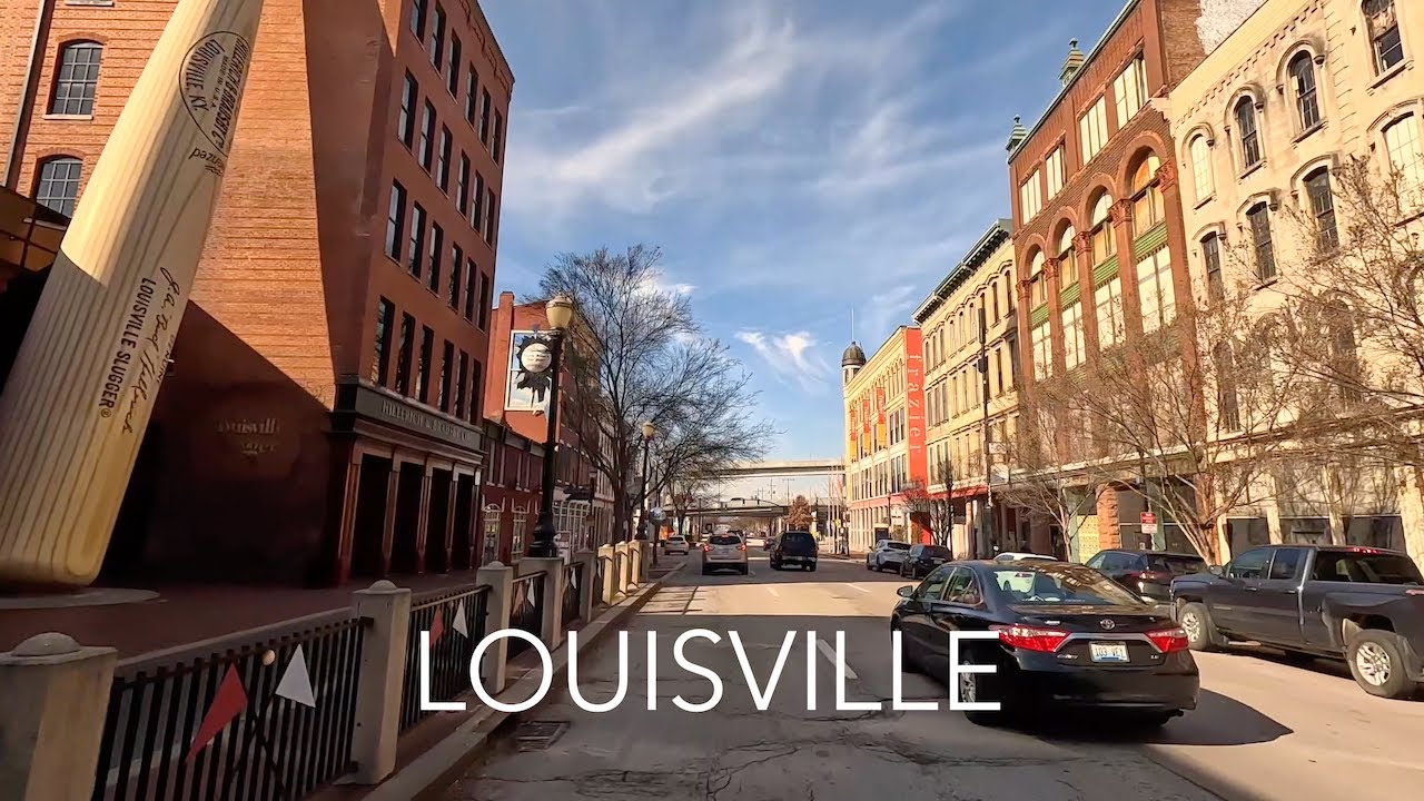 Louisville Kentucky City Drive 4K - Driving The Derby City