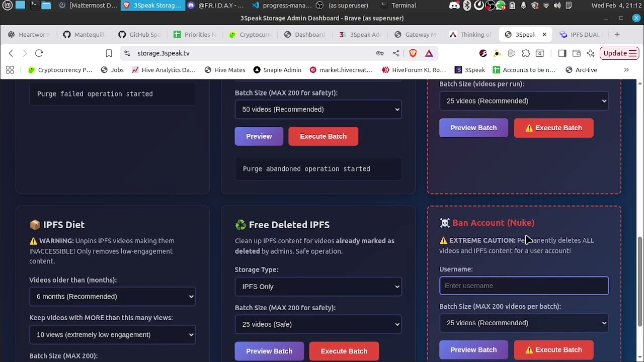 My tool to manage the IPFS Supernode