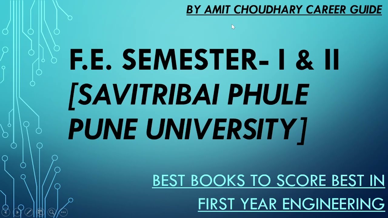 First Year Engineering Books Pune University | For All Branches | Savitribai Phule Pune University