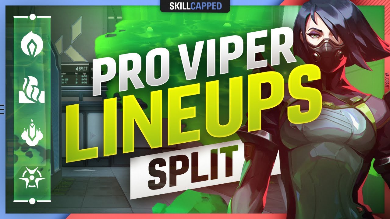 The BEST PRO VIPER LINEUPS, SPOTS, & SETUPS for SPLIT - Valorant Guide, Tips and Tricks