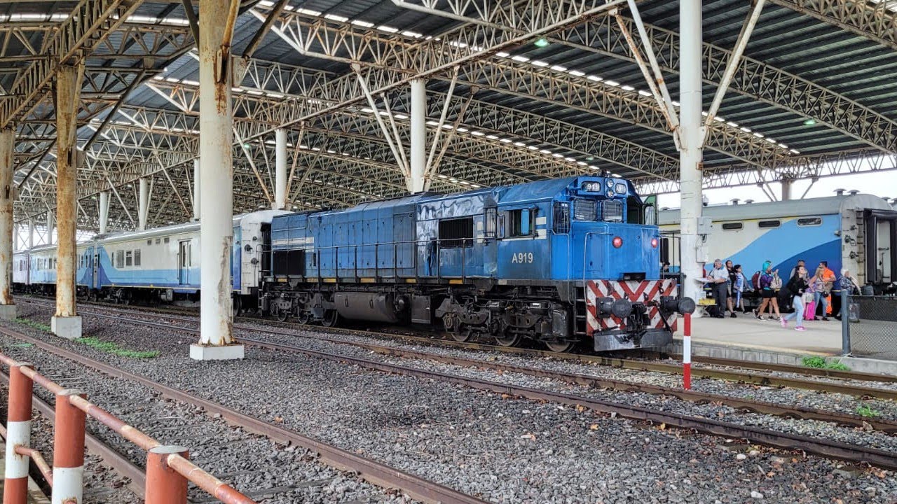 MOVIMIENTO DE TRENES en la Terminal Ferroautomotora de MAR DEL PLATA | #trenesargentinos