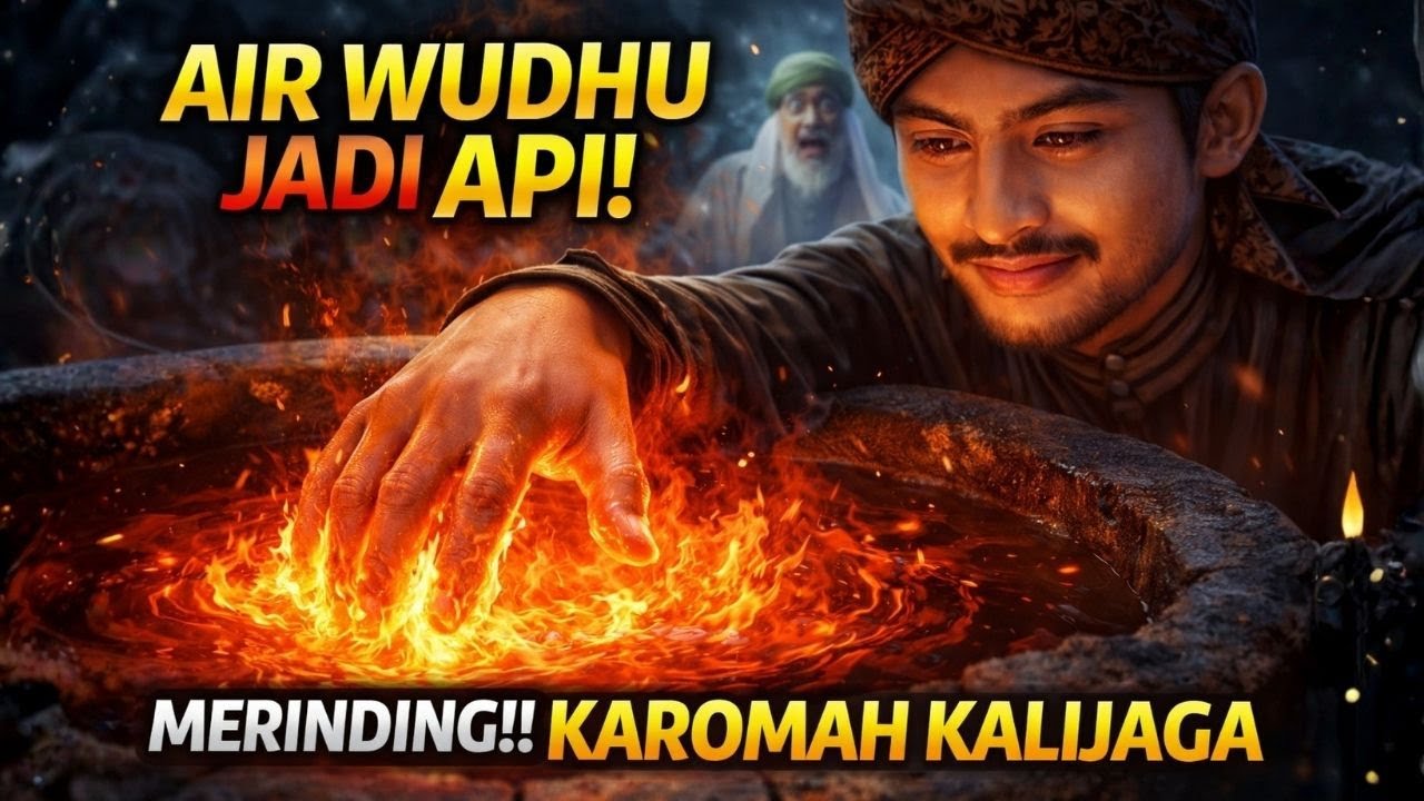 MERINDING! Saat Air Wudhu Sunan Kalijaga Berubah Jadi Api di Hadapan Sunan Kudus