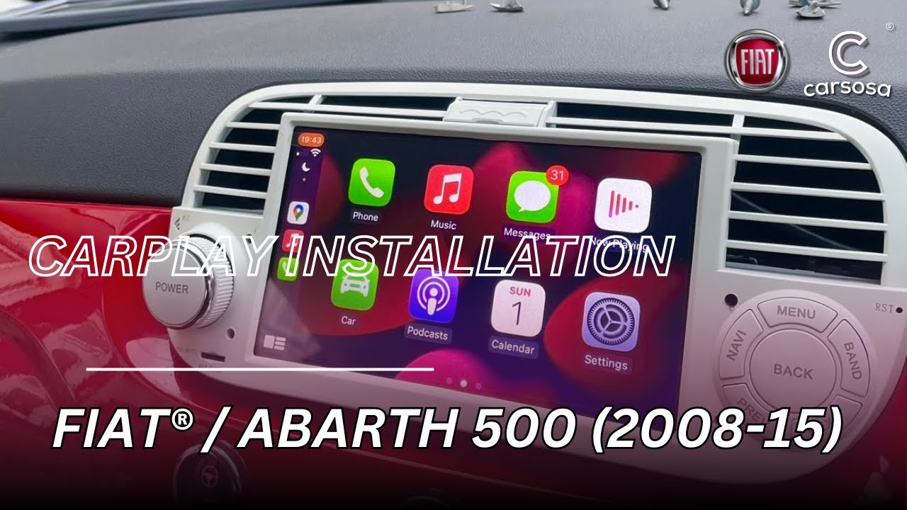 FIAT 500 - Apple CarPlay Radio Install on FIAT 500 (2008-2015)