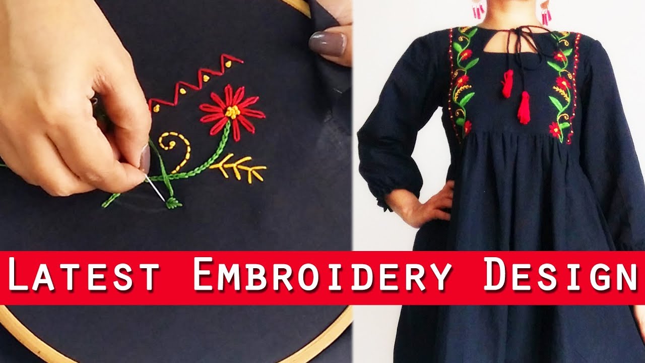 Latest Embroidery Design | How to make Designer Outfit with Hand Embroidery
