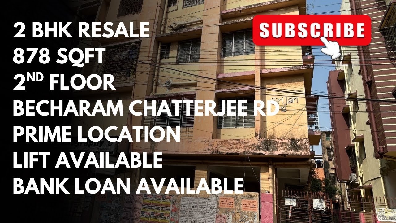 878 Sq Ft 2BHK Resale Flat At Becharam Chatterjee Road Behala🏠 