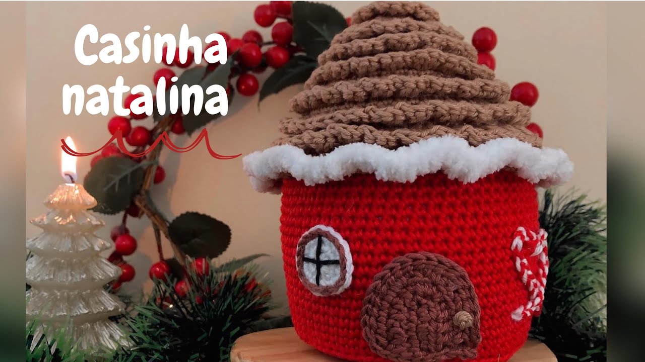 CASINHA DE NATAL EM AMIGURUMI
