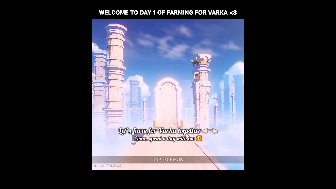 Day 1 of farming for my Varka! 