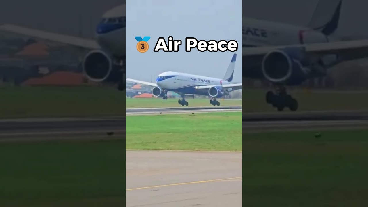 The best Nigerian airlines you can fly! 🇳🇬 #airpeace #ibomair #plen