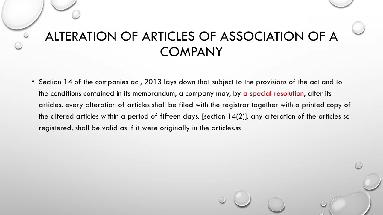 ARTICLES OF ASSOSIATION