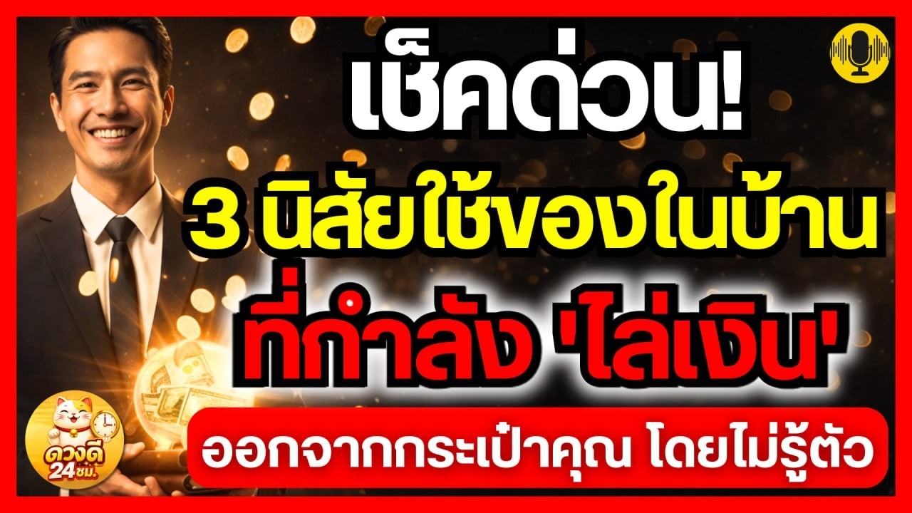 เช็คด่วน! 3 นิสัยใช้ของในบ้าน ที่กำลัง 'ไล่เงิน' ออกจากกระเป๋าคุณโดยไม่รู้ตัว