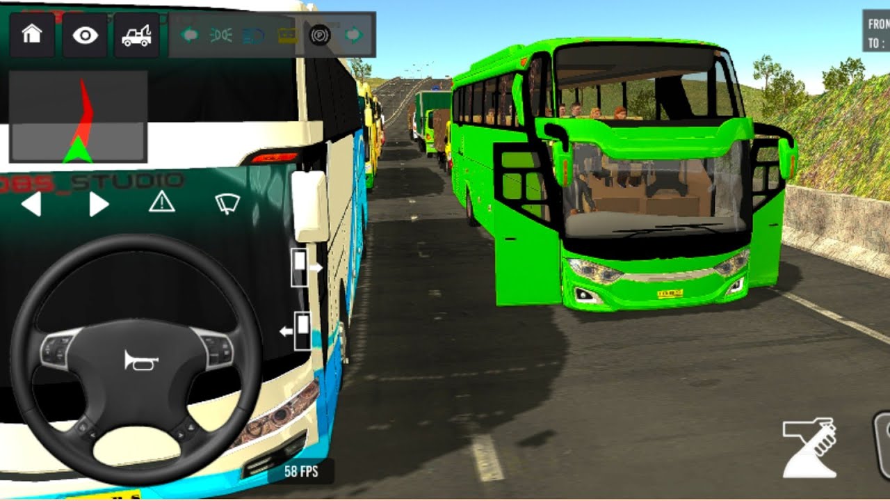 😤Indonesia Coach bus Driving 🚍🧑‍✈️ | Euro bus Simulator Android Gameplay Part - 75