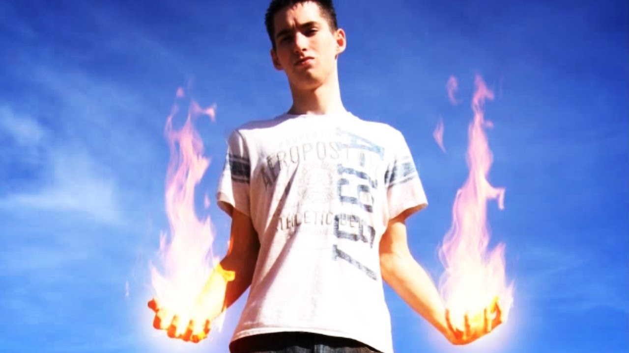 Create FLAMING HANDS