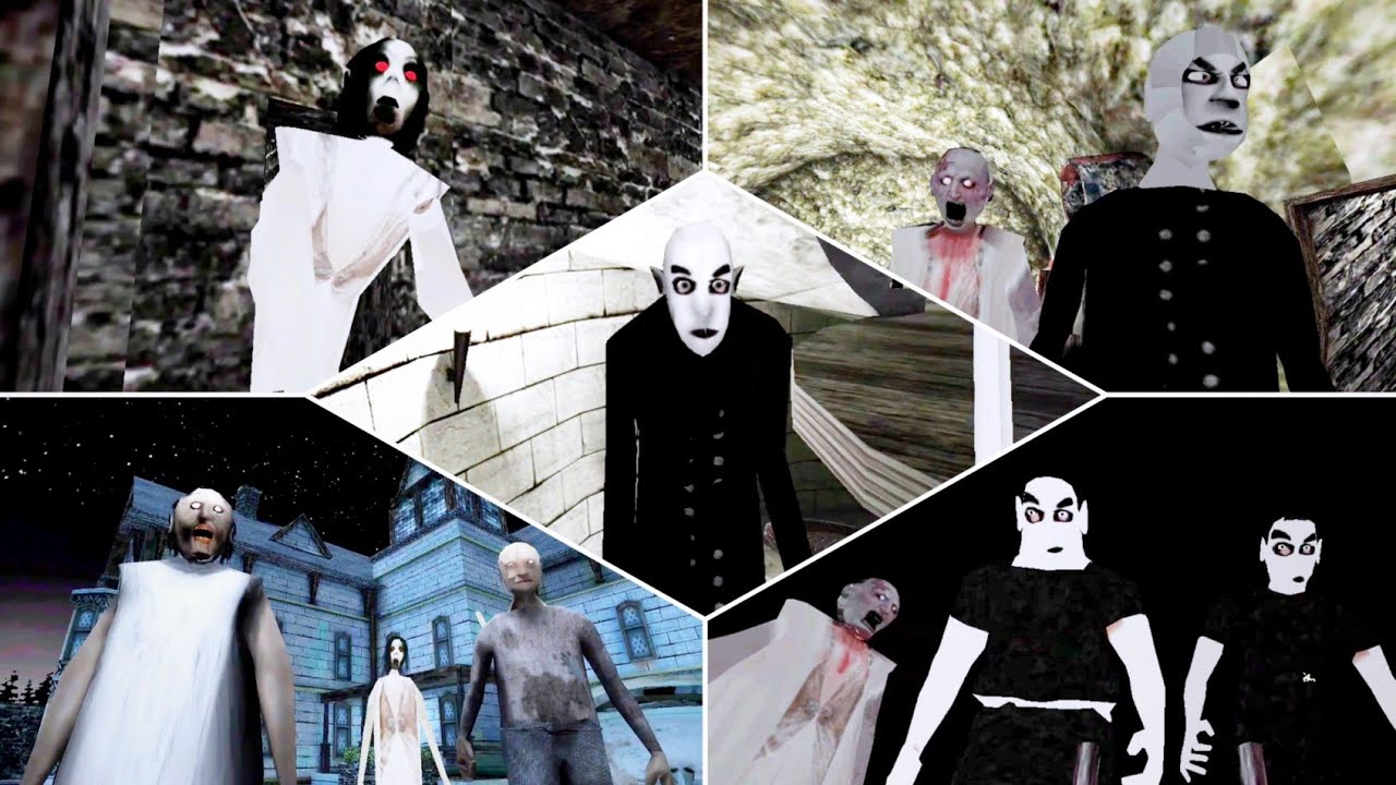 Dvloper All Games In Slendrina X Atmosphere Full Gameplay - Granny All Chapters & The Twins