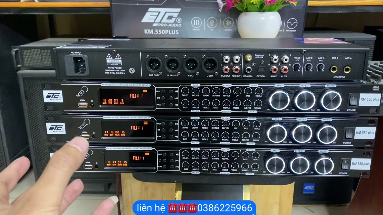 Khuyến mại Siêu Vang ETC KM550plus thiết bị vang nhại karaoke gia đình cực hay