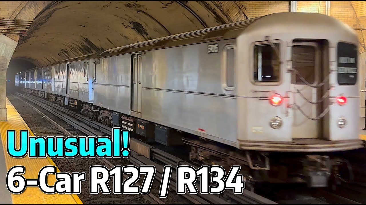 ⁴ᴷ⁶⁰ 6-Car R127/R134 Refuse Motor Train on the Move!