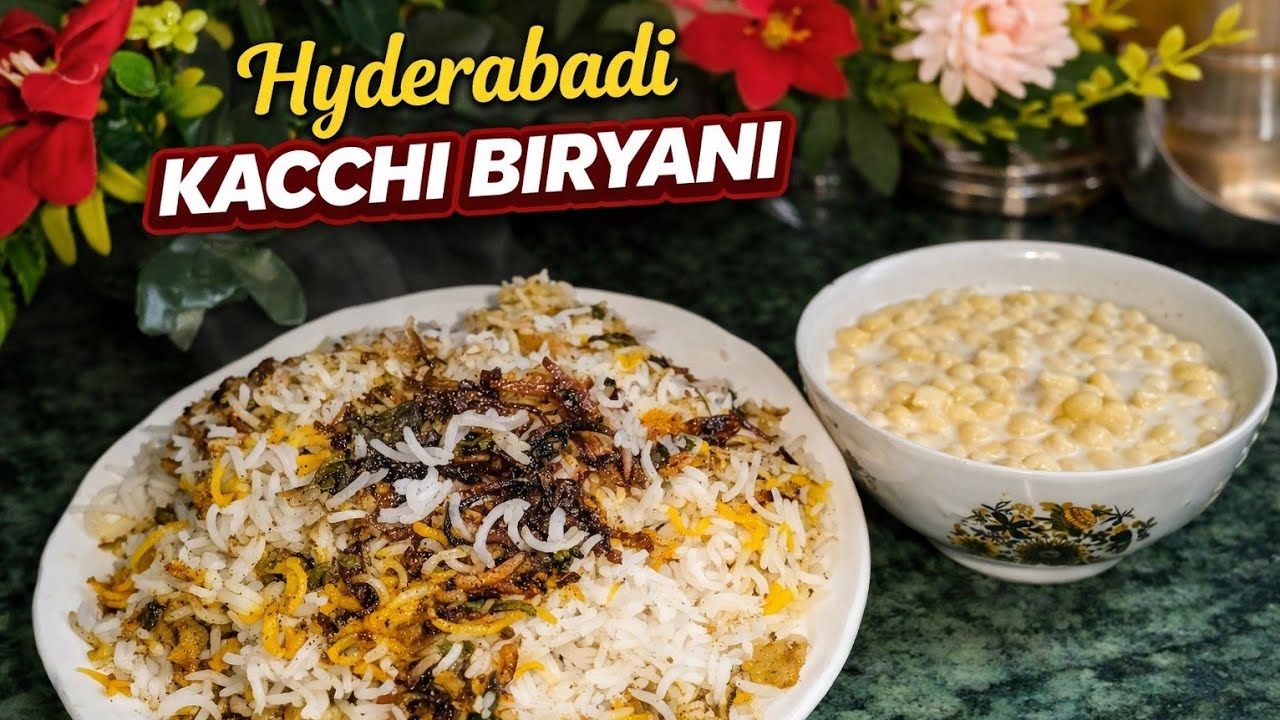 Chicken Kacchi Biryani | Dum Biryani Recipe Royal Hyderabadi Kacchi Biryani 👑