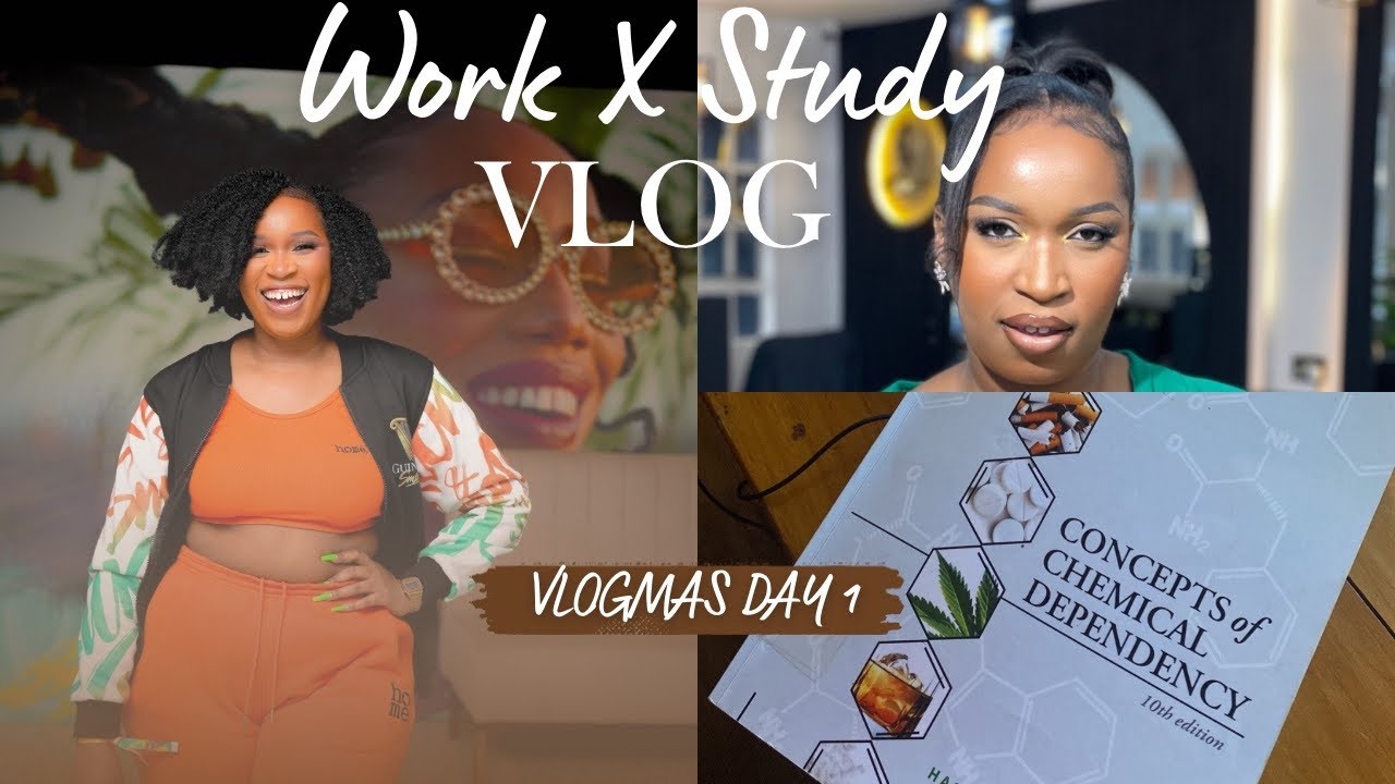 WORK LIFE (IM)BALANCE: STUDY X WORK WITH ME || VLOGMAS DAY 1