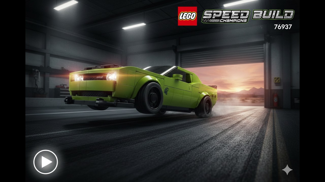 Building the Dodge Charger SRT Hellcat in Lego