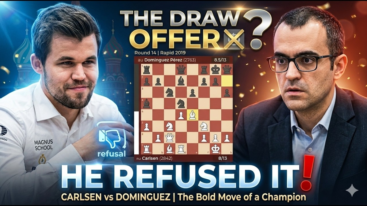 Magnus Carlsen Shocks Leinier Dominguez | World Rapid Championship 2019