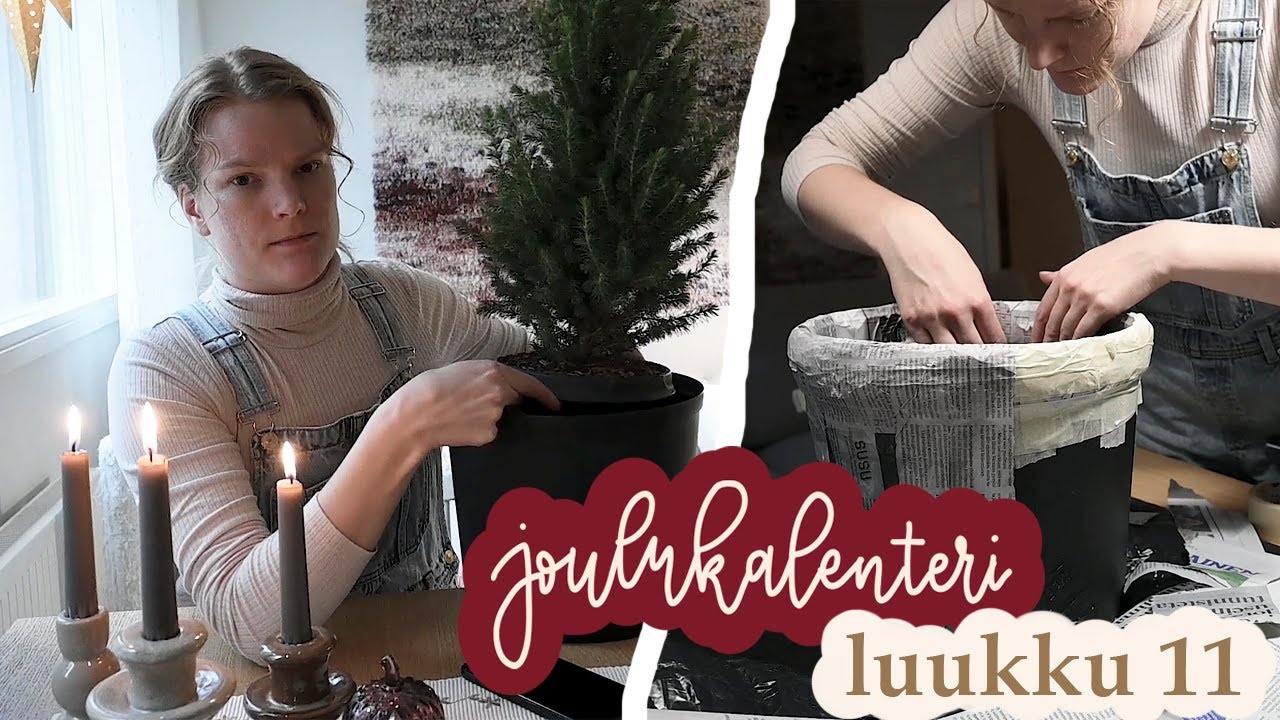 JOULUKALENTERI luukku 11 | Tuunataan terassin minikuuselle ruukku | Siskoset