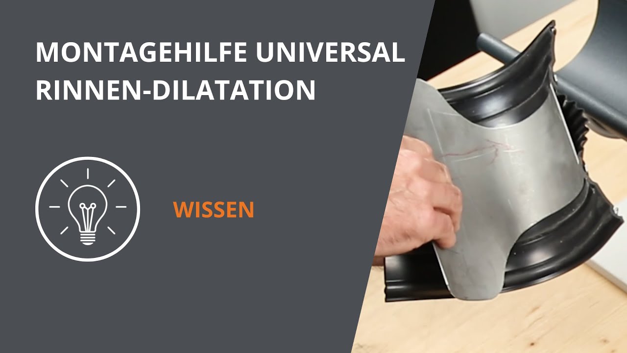 GRÖMO zeigt dir, wie du die Universal Rinnen-Dilatation verklebst- sauber und kleberfrei!