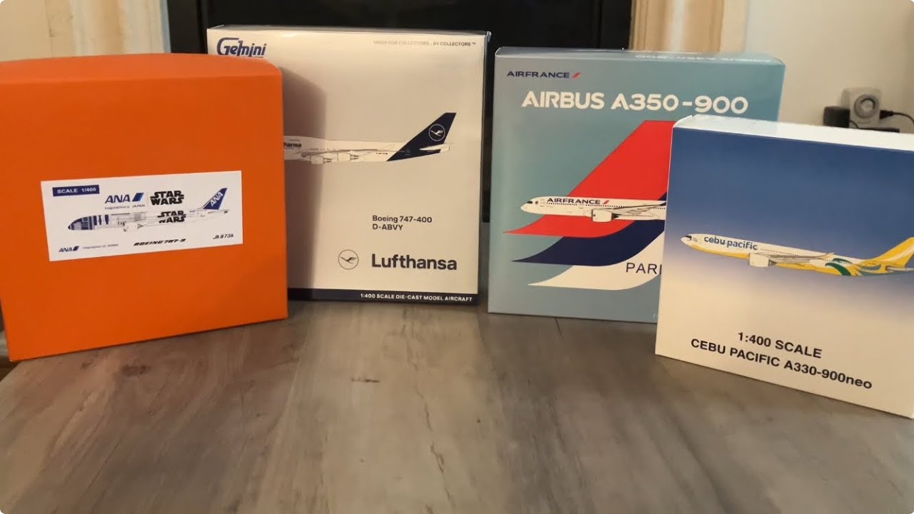 My Biggest Unboxing Yet! Four 1:400 scale model planes.