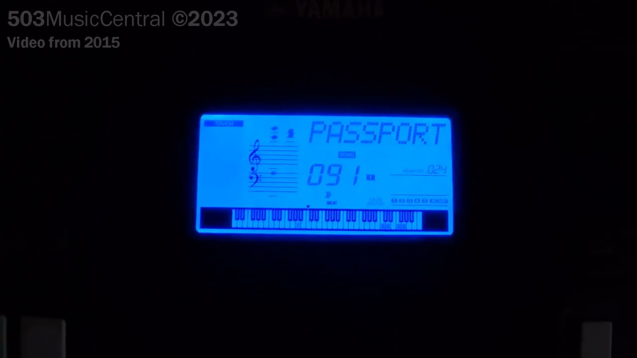 PSR-E423: Passport.mid - How it's supposed to be played... sort of...