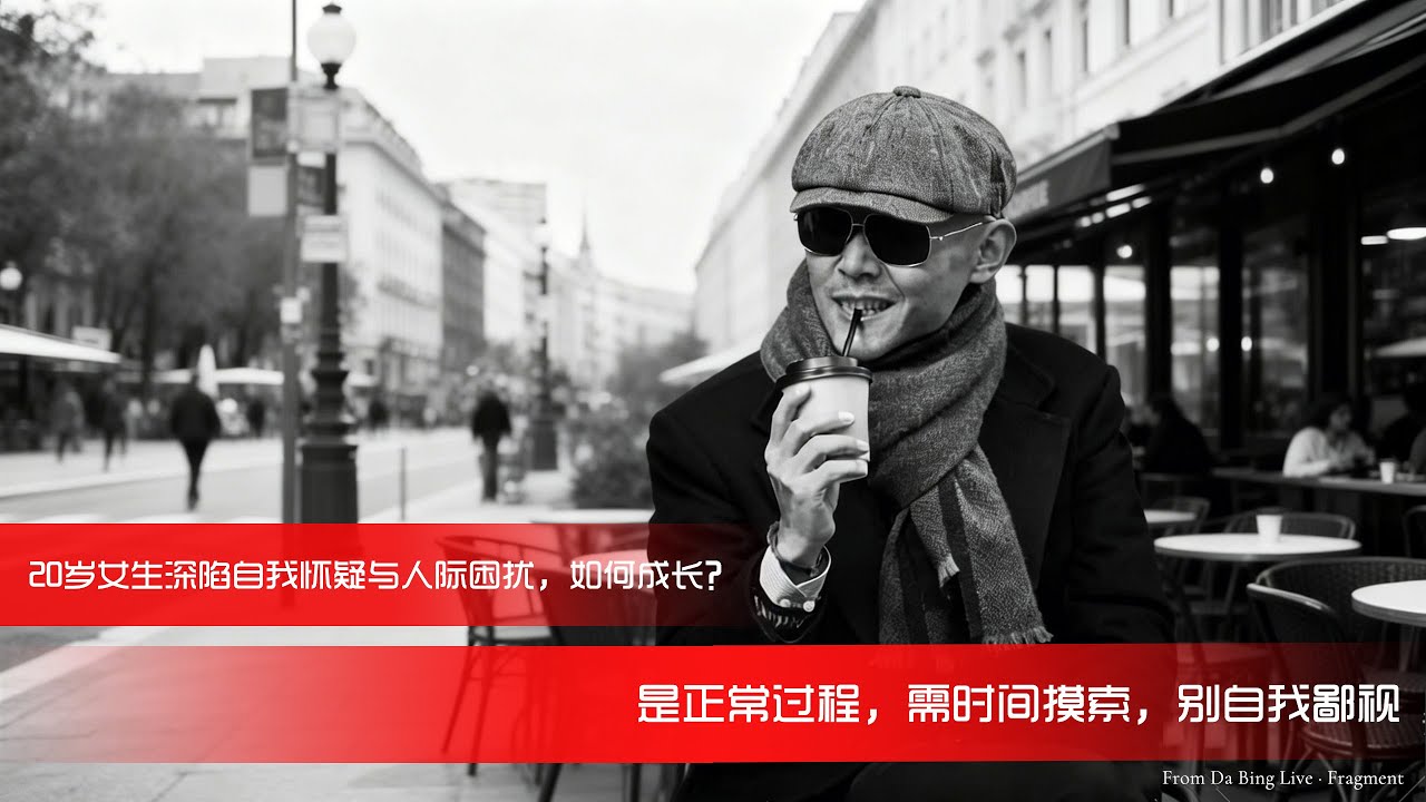 20岁女生深陷自我怀疑与人际困扰，如何成长？大冰：是正常过程，需时间摸索，别自我鄙视