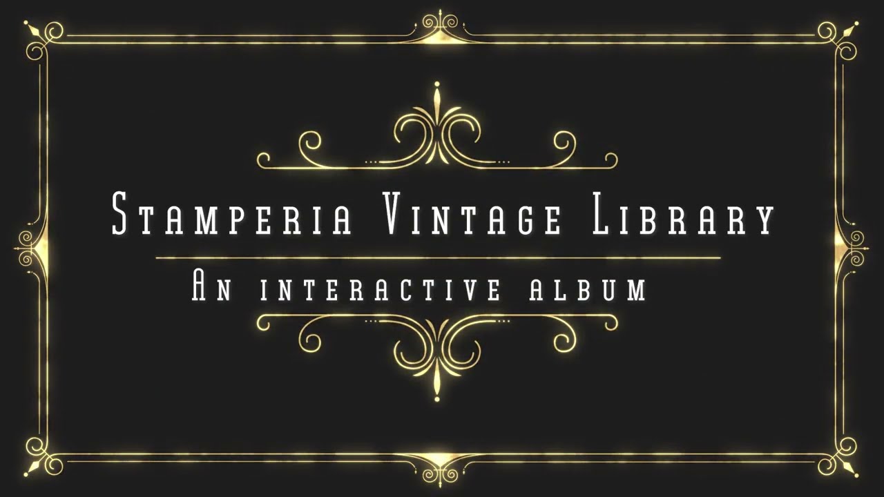 Stamperia Vintage Library Interactive Album