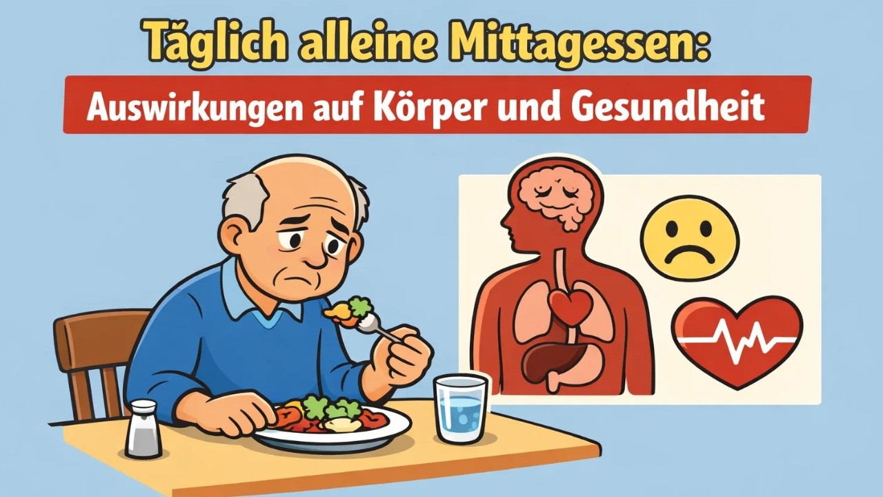 Was passiert im Körper, wenn du jeden Tag alleine zu Mittag isst