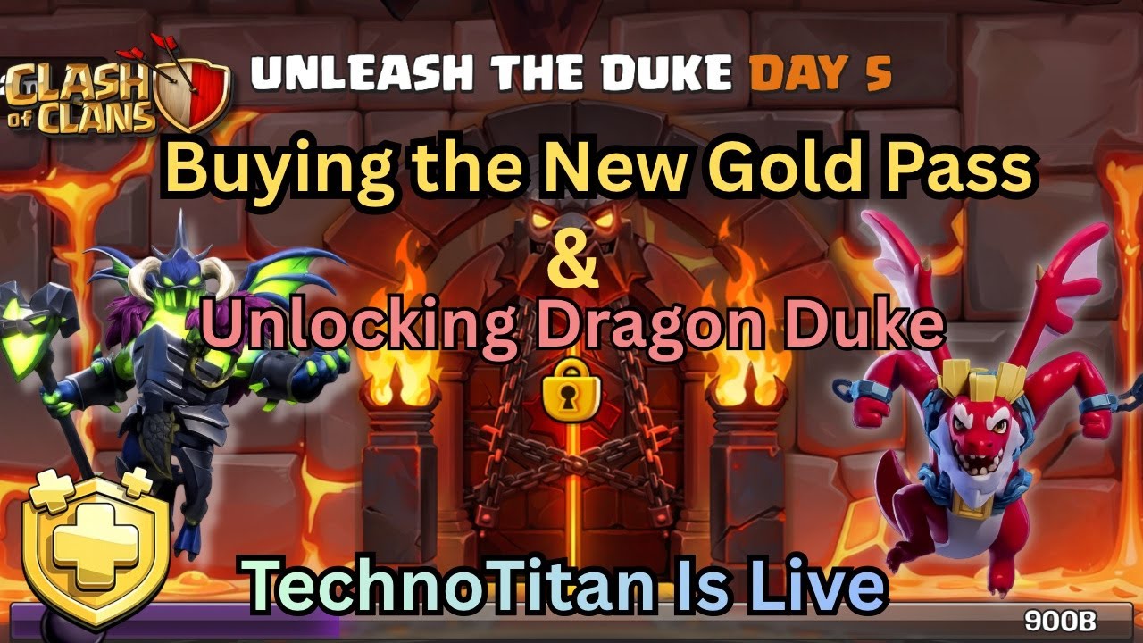 Unlocking Dragon Duke and New Gold Pass | Unleash the Duke Day 5 | #coclive