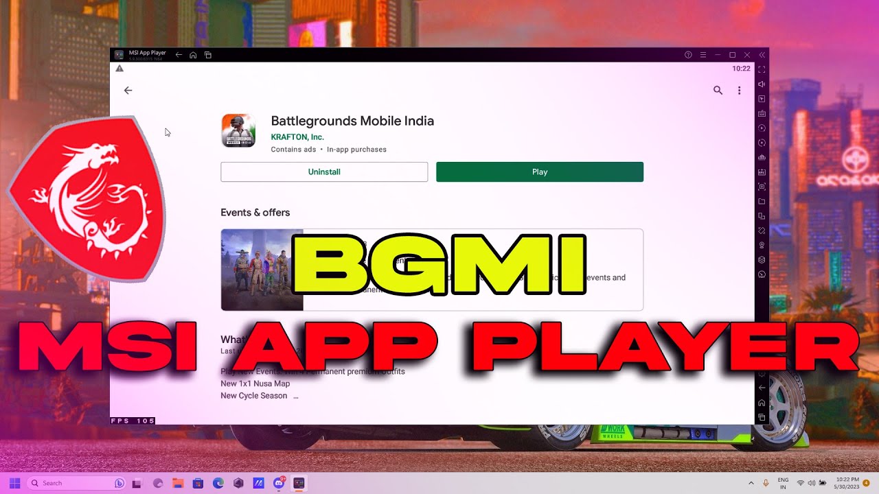 How to play BGMI On A Emulator 2023 | MSI APP PLAYER Best Android Emulator