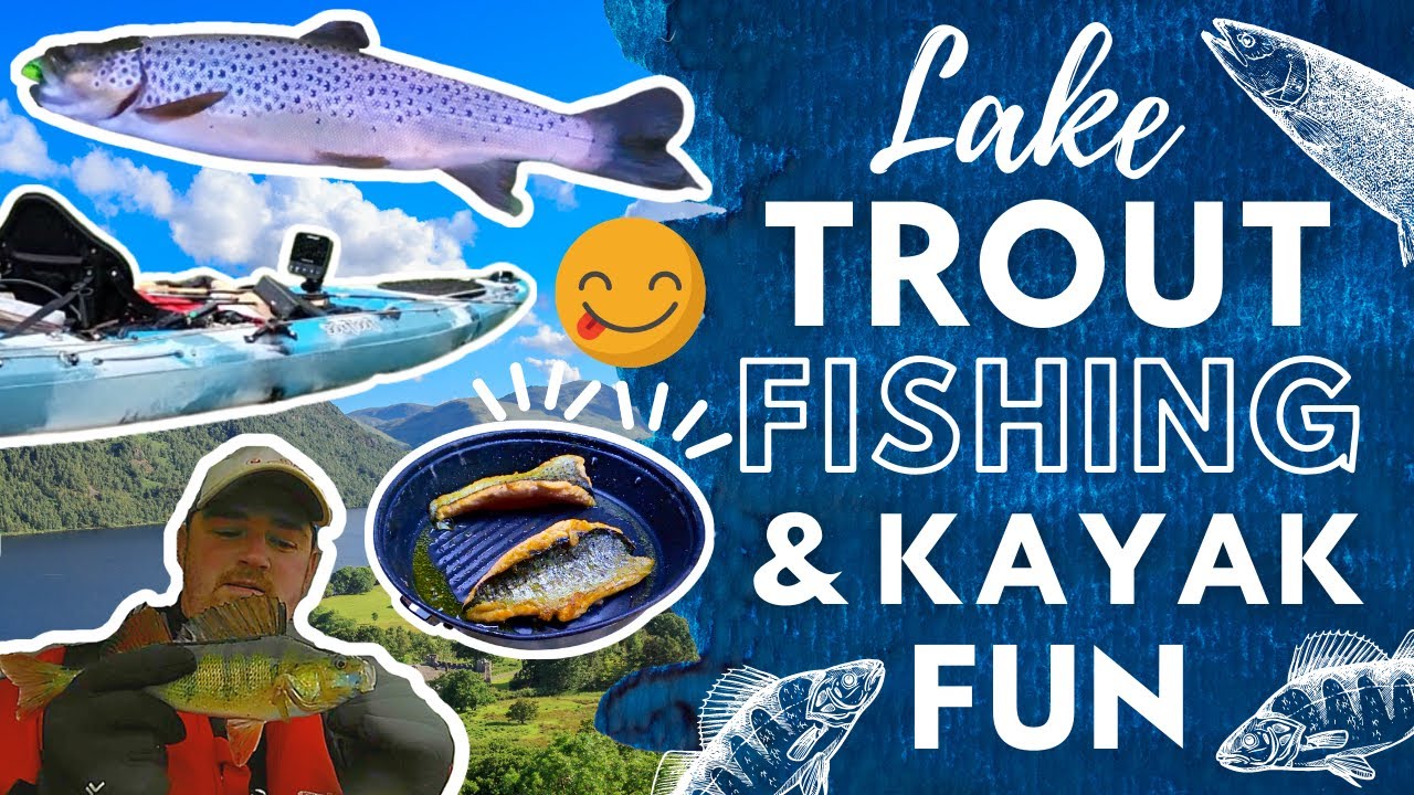 Kayak Fishing in the Lake District on Ullswater, Catching Trout & Perch #lakedistrictfishing