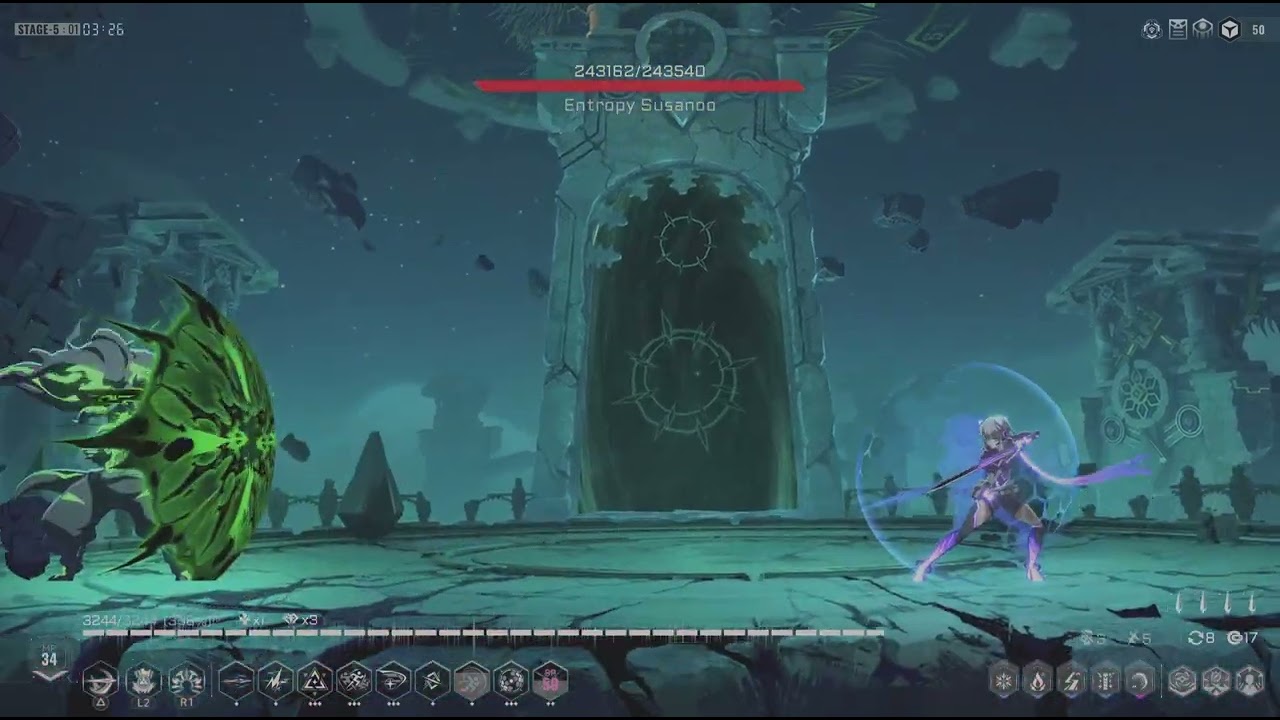 BlazBlue Entropy Effect X | Susanoo No Damage | ICEY - Entropy lvl. 50