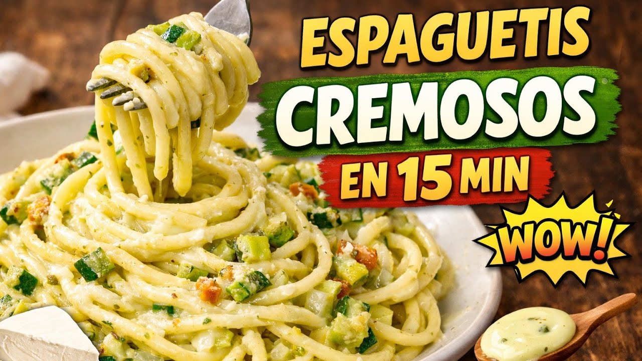 Spaghetti cremosi di zucchine