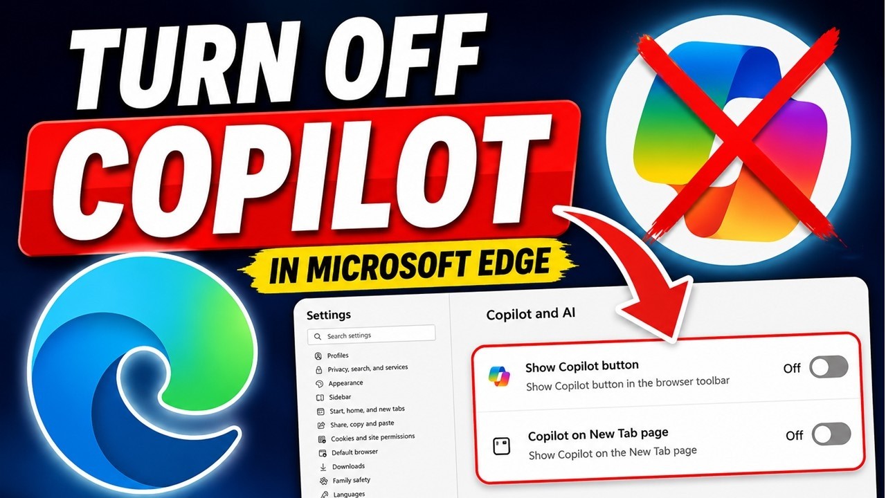 Как отключить кнопку Copilot и функции ИИ в Microsoft Edge