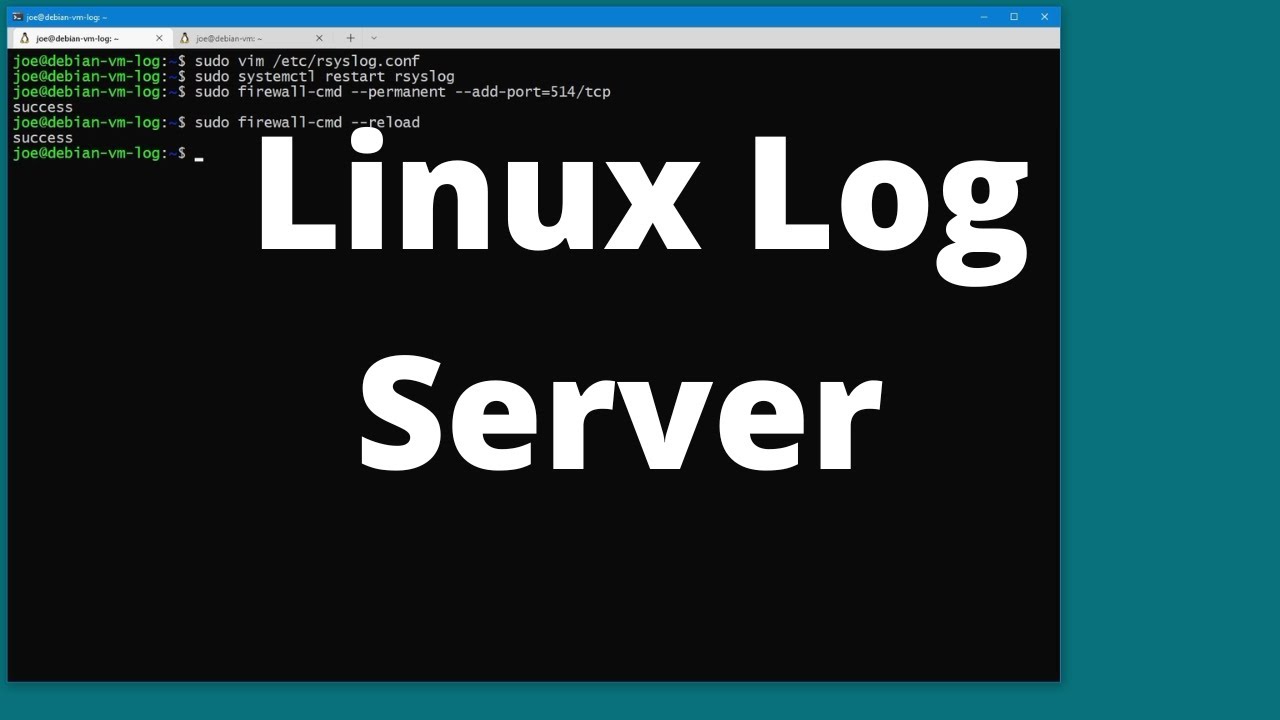 Linux Log Server Set Up