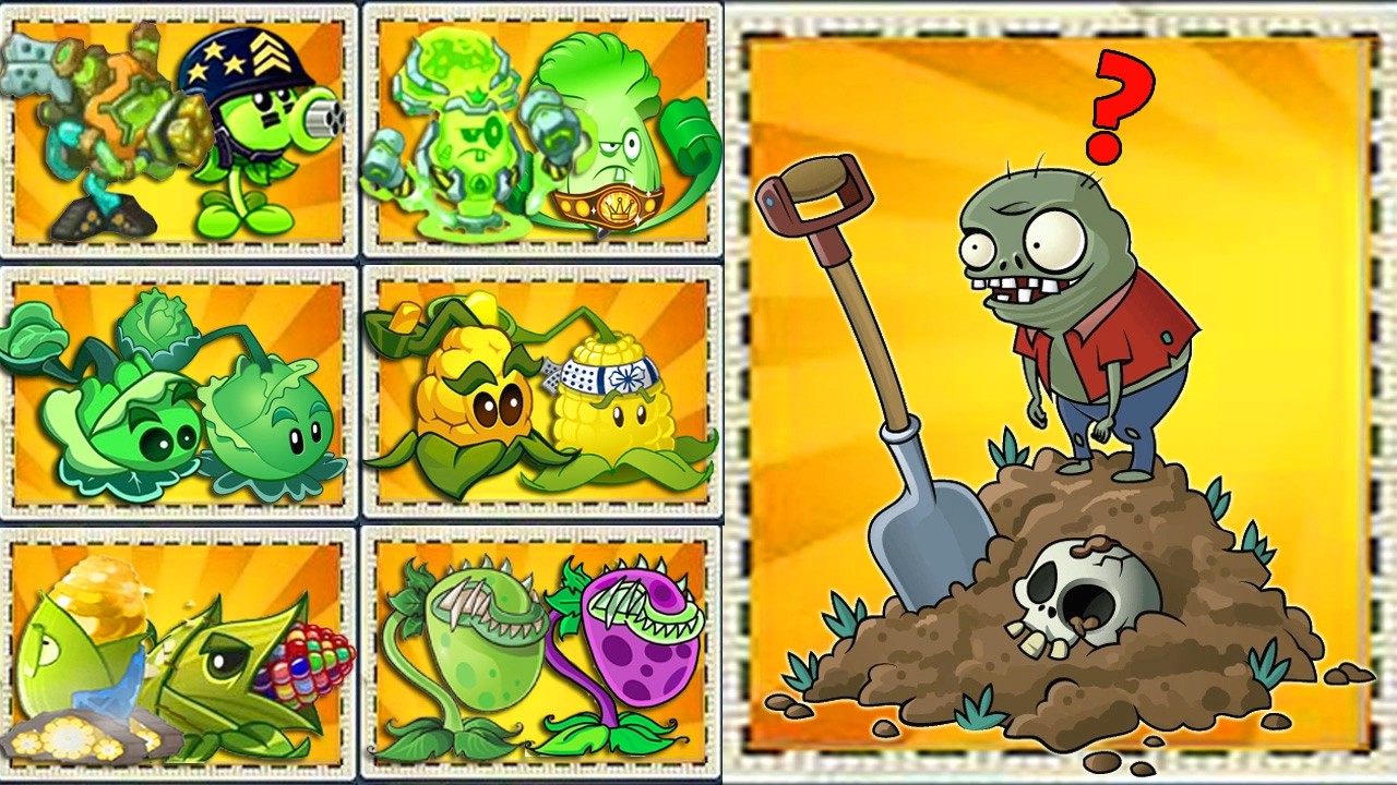 Pvz 2 Challenge - Random 30 Pair Team Plants Vs Team IMP zombies Level 10 - Who Will Win?