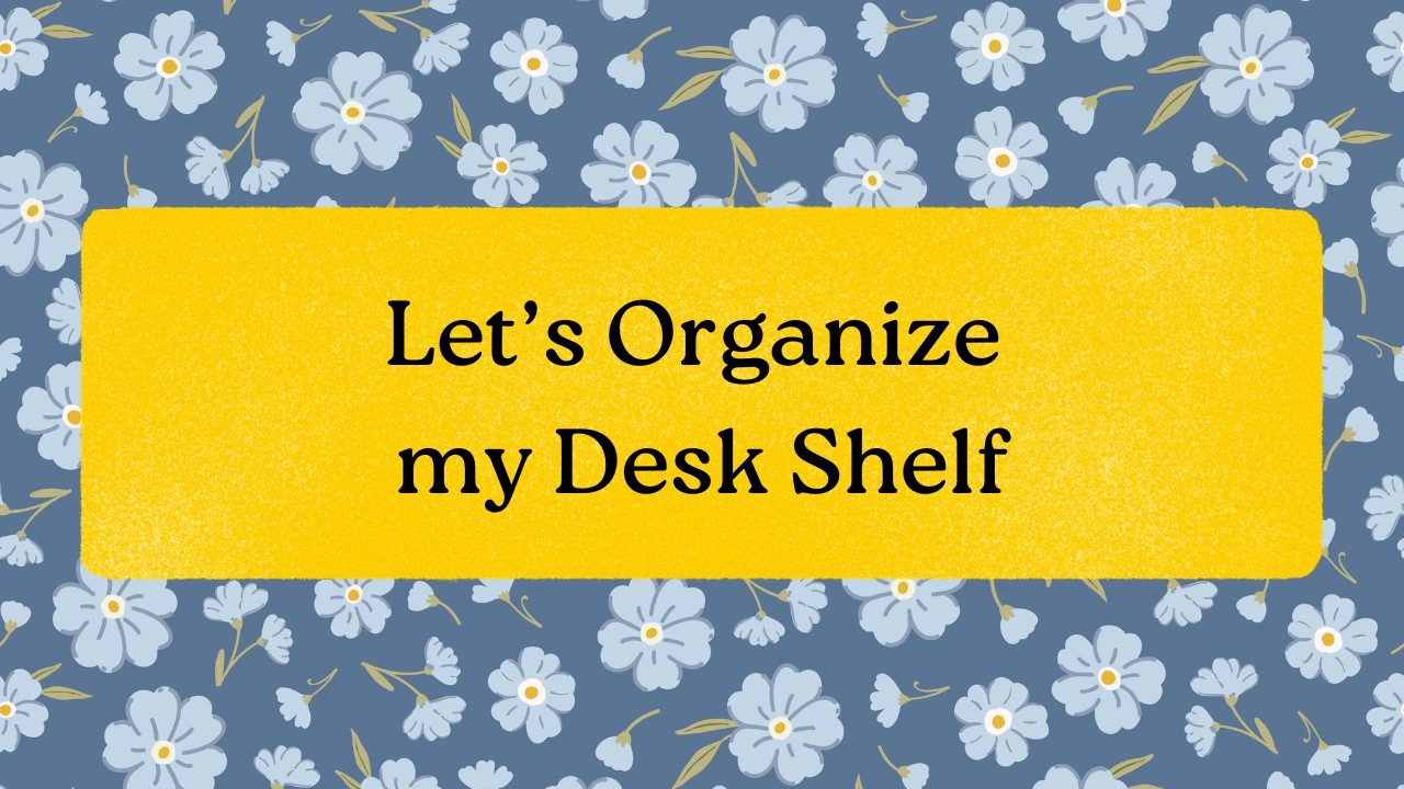 Craft Room Organization: Desk Shelf
