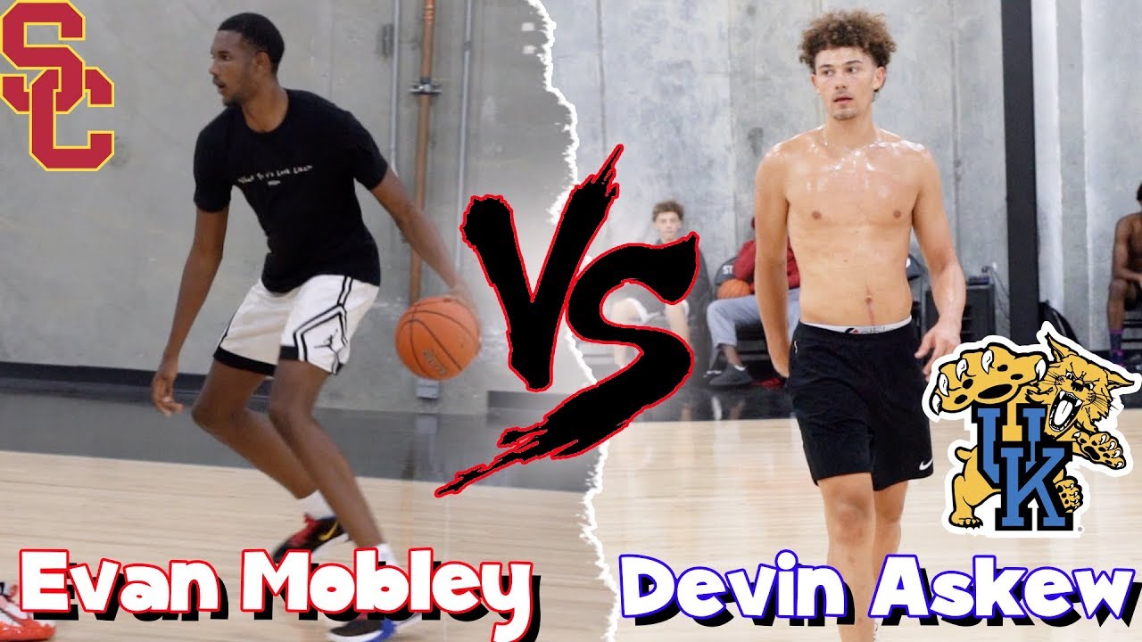 Kentucky Devin Askew and Top Ranked Recruit Evan Mobley battle at Provision Run