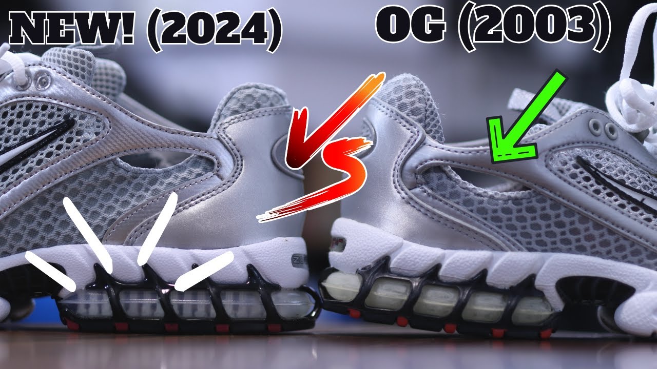 Новинка 2024 против оригинала 2003! Сравнительный обзор Nike Air Zoom Spiridon Cage 2