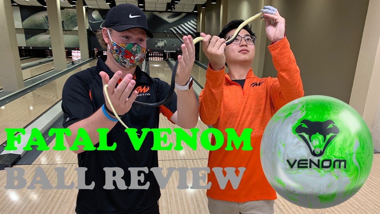 Motiv Fatal Venom Bowling Ball Review | I Scare Him With A Snake | Wesley Low and Briley Haugh