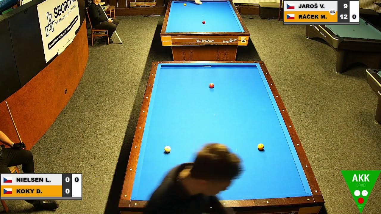 Czech Tournament | 3-cushion | Grand prix 3C | PQ | Milan Ráček v Vladimír Jaroš