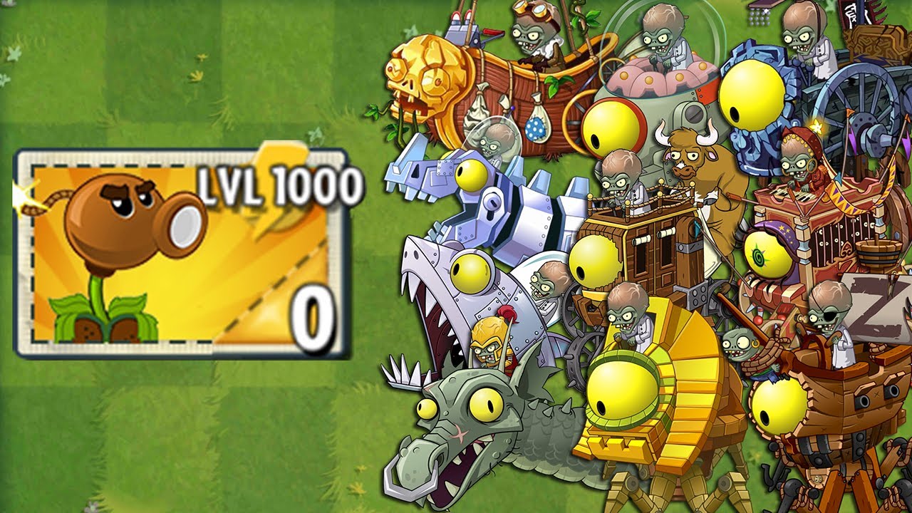 Plants Vs Zombies 2 Final Boss - Every Random Plant LEVEL 1000 Attack Pvz2 All Bosses Fight!