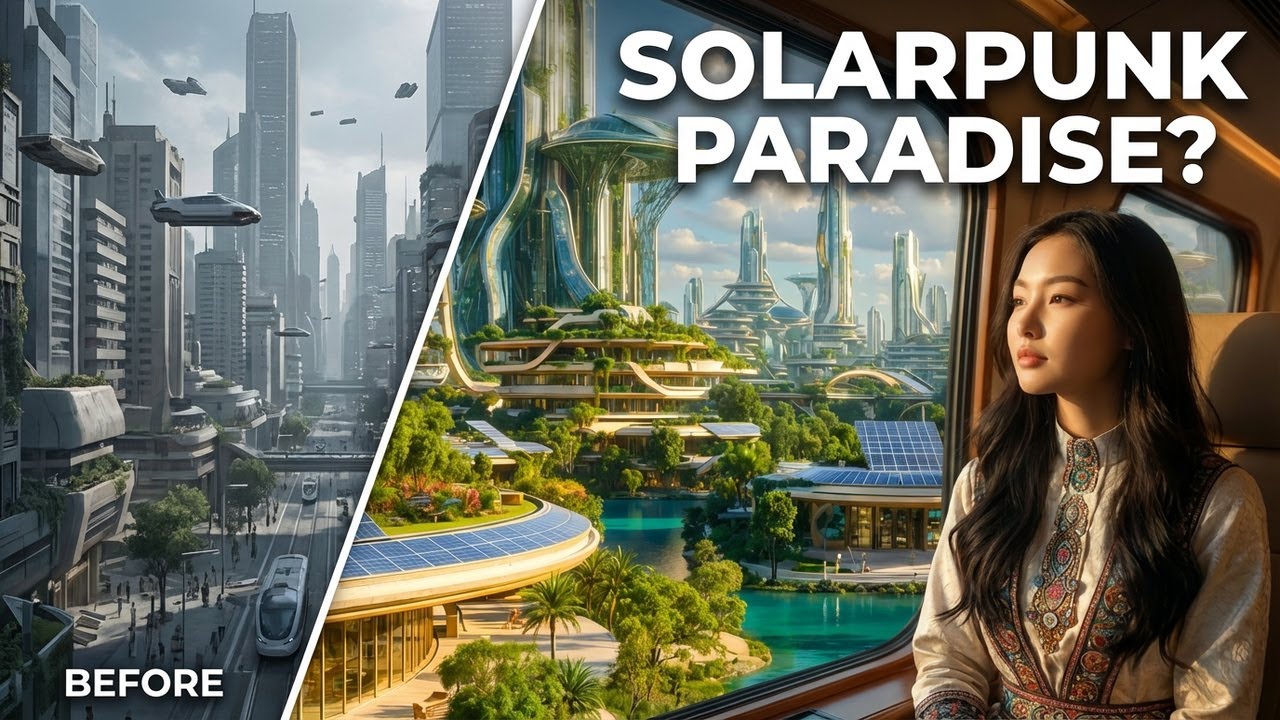 The Greenest City Ever | Solarpunk Future Urban Life