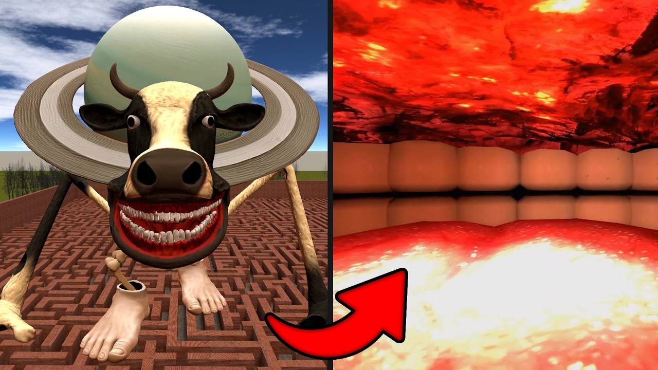 WHAT'S INSIDE THE LA VACA SATURNO SATURNITA BRAINROT MONSTER! (Garry's Mod) Gmod