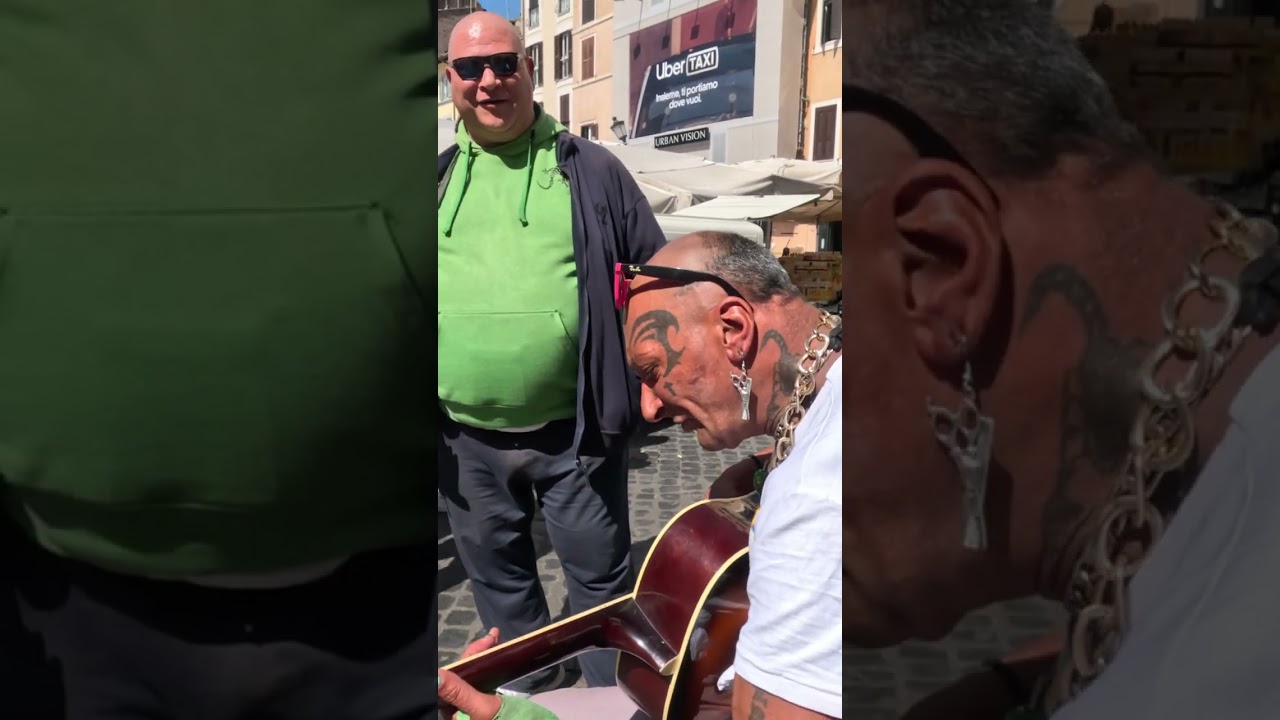 Er Pantera suono a Campo de Fiori con Bomba Anarchica Bodyguard